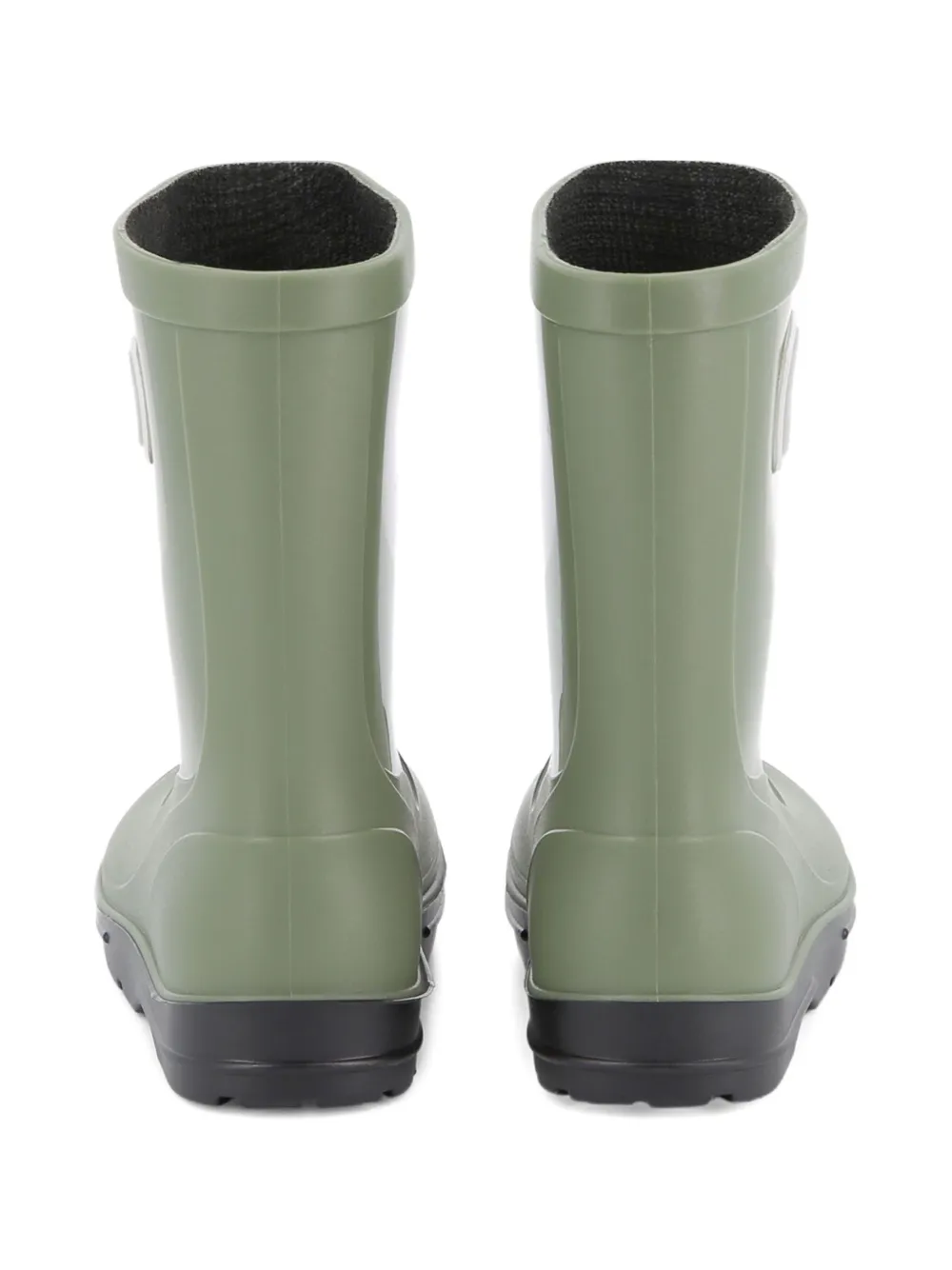 BOSS Kidswear logo-patch rain boots Groen