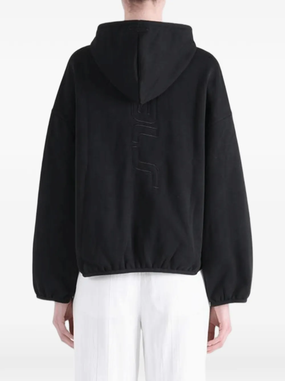 FEAR OF GOD ESSENTIALS Hoodie met reliëf Zwart