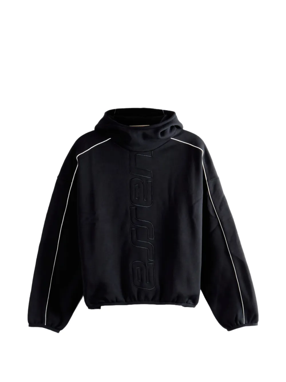FEAR OF GOD ESSENTIALS piped embossed hoodie - Schwarz