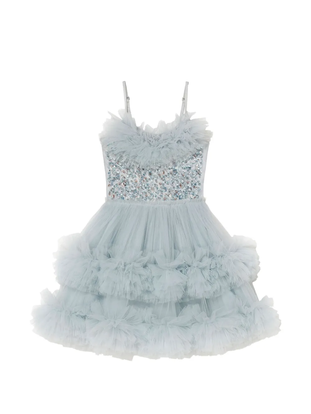 Tutu Du Monde Coastal Glow sequin-embellished ruffled dress - Blu