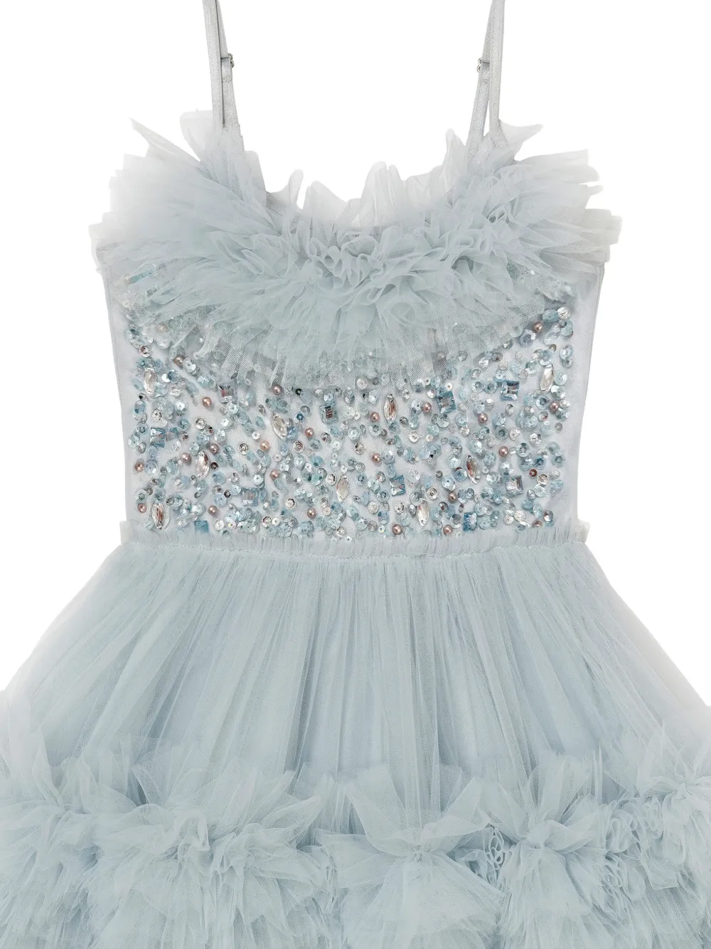 Tutu Du Monde Coastal Glow jurk verfraaid met pailletten en ruches Blauw