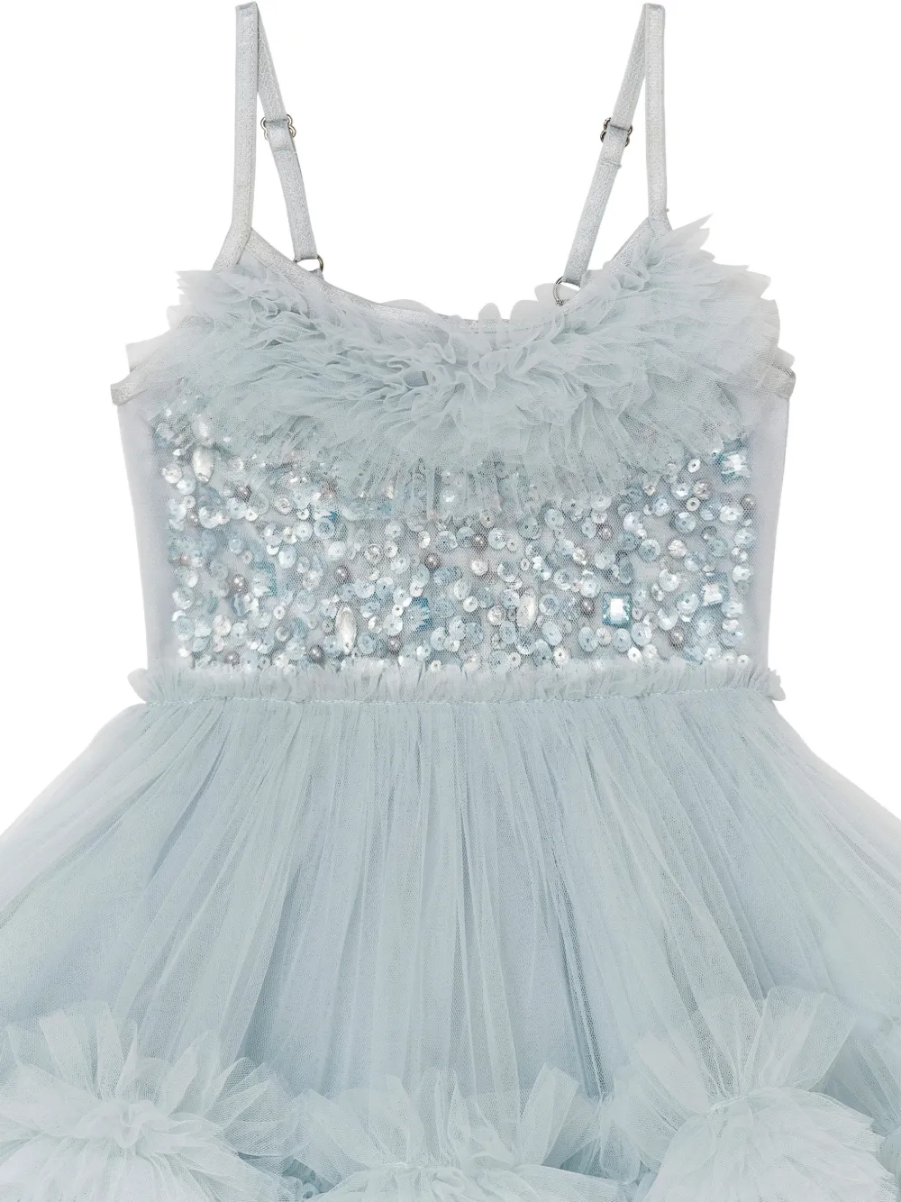 Tutu Du Monde Bebe Coastal Glow jurk verfraaid met pailletten en ruches Blauw