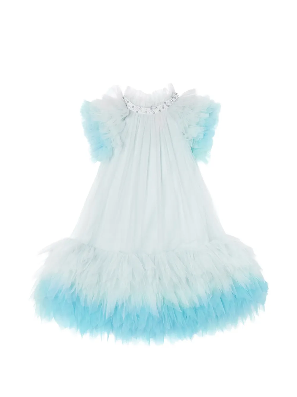 Tutu Du Monde Abu Dhabi crystal-embellished ruffled dress - Blu