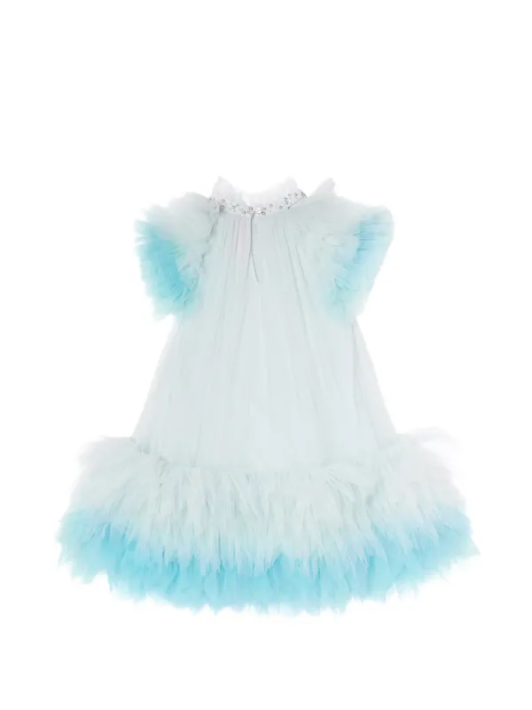 Tutu Du Monde Abu Dhabi crystal-embellished Ruffled Dress | Blue
