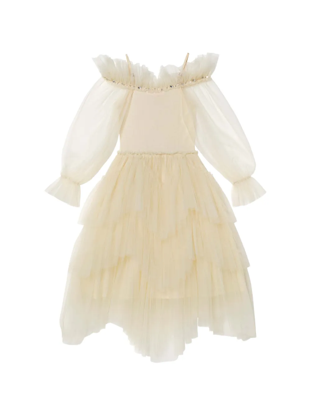 Tutu Du Monde Thinker jurk met tutu Beige