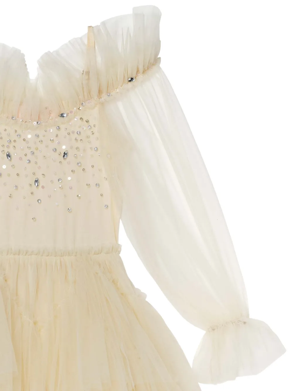 Tutu Du Monde Thinker jurk met tutu Beige