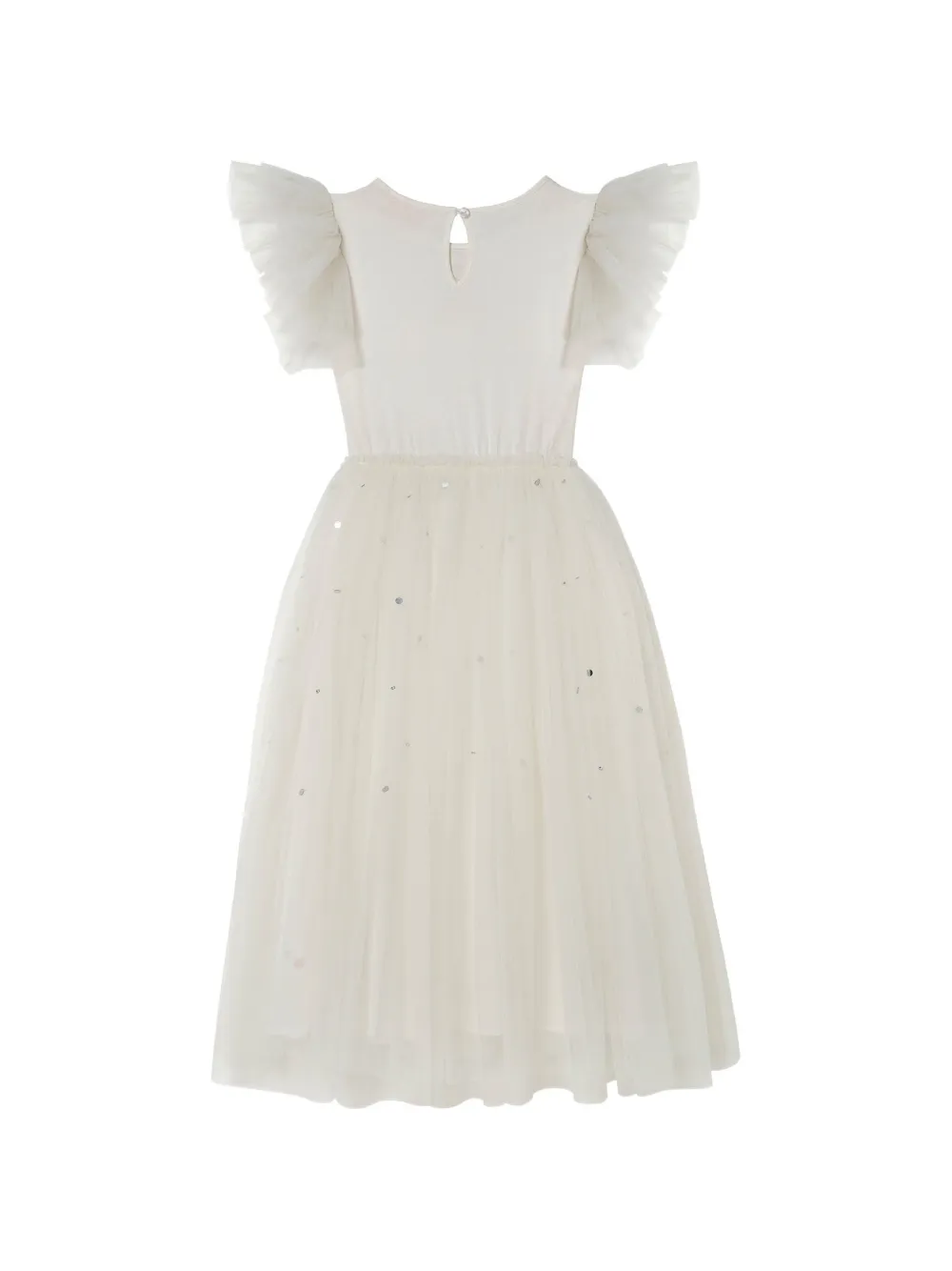 Tutu Du Monde Cascade Tutu jurk verfraaid met kralen en ruches Beige