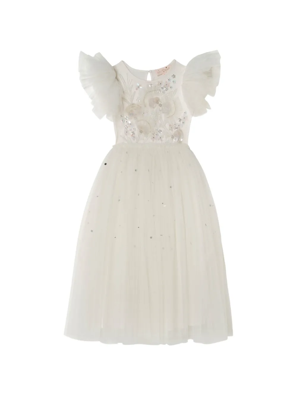 Tutu Du Monde Cascade Tutu bead-embellished ruffled dress - Toni neutri