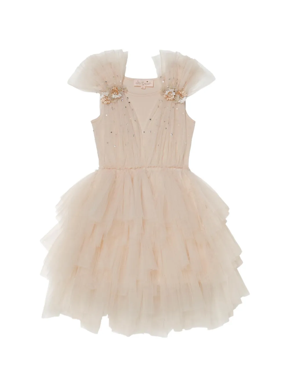 Tutu Du Monde Etching Tutu sequin-embellished ruffled dress - Toni neutri
