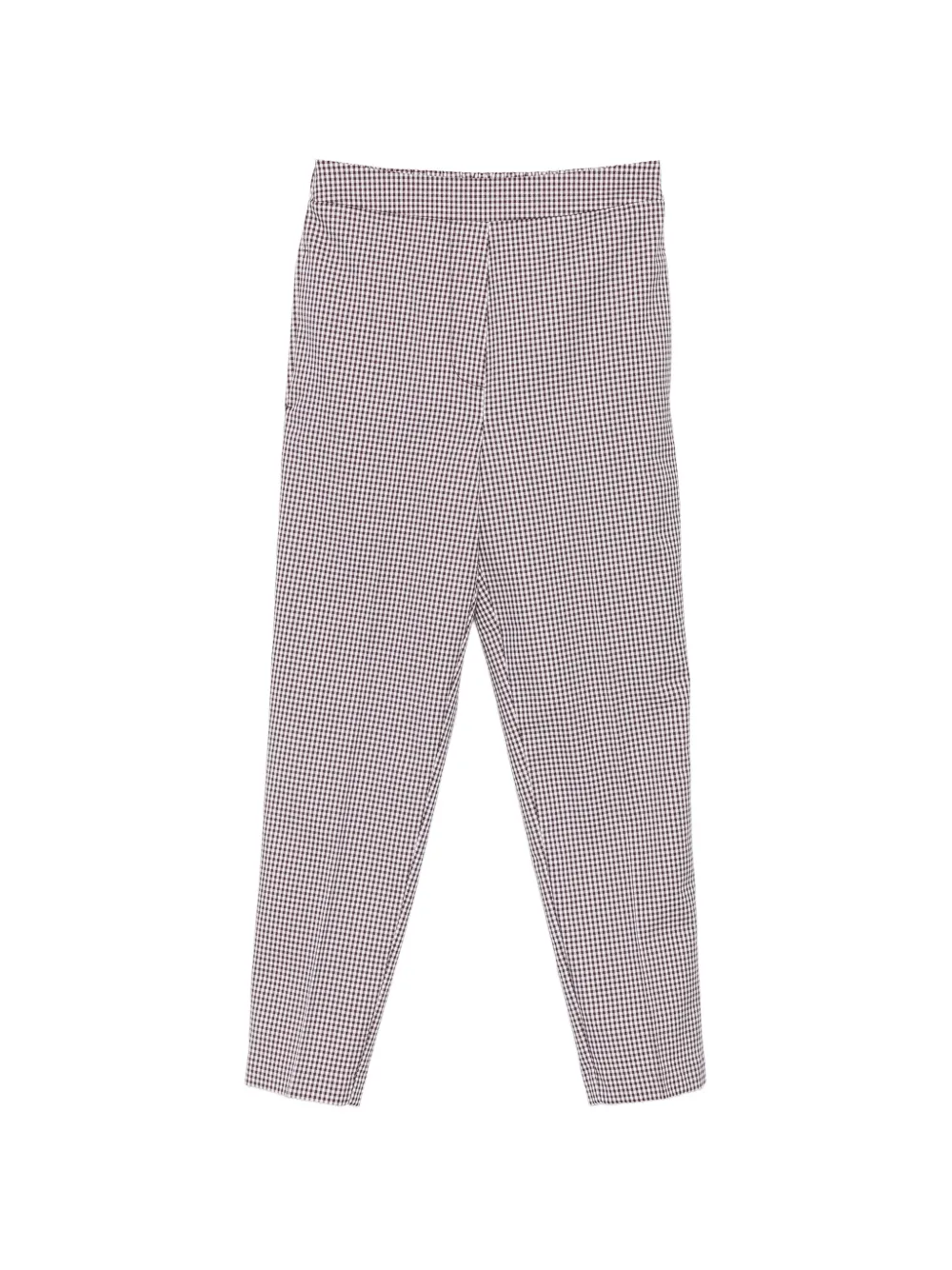 CARLA G. checked trousers - Marrone