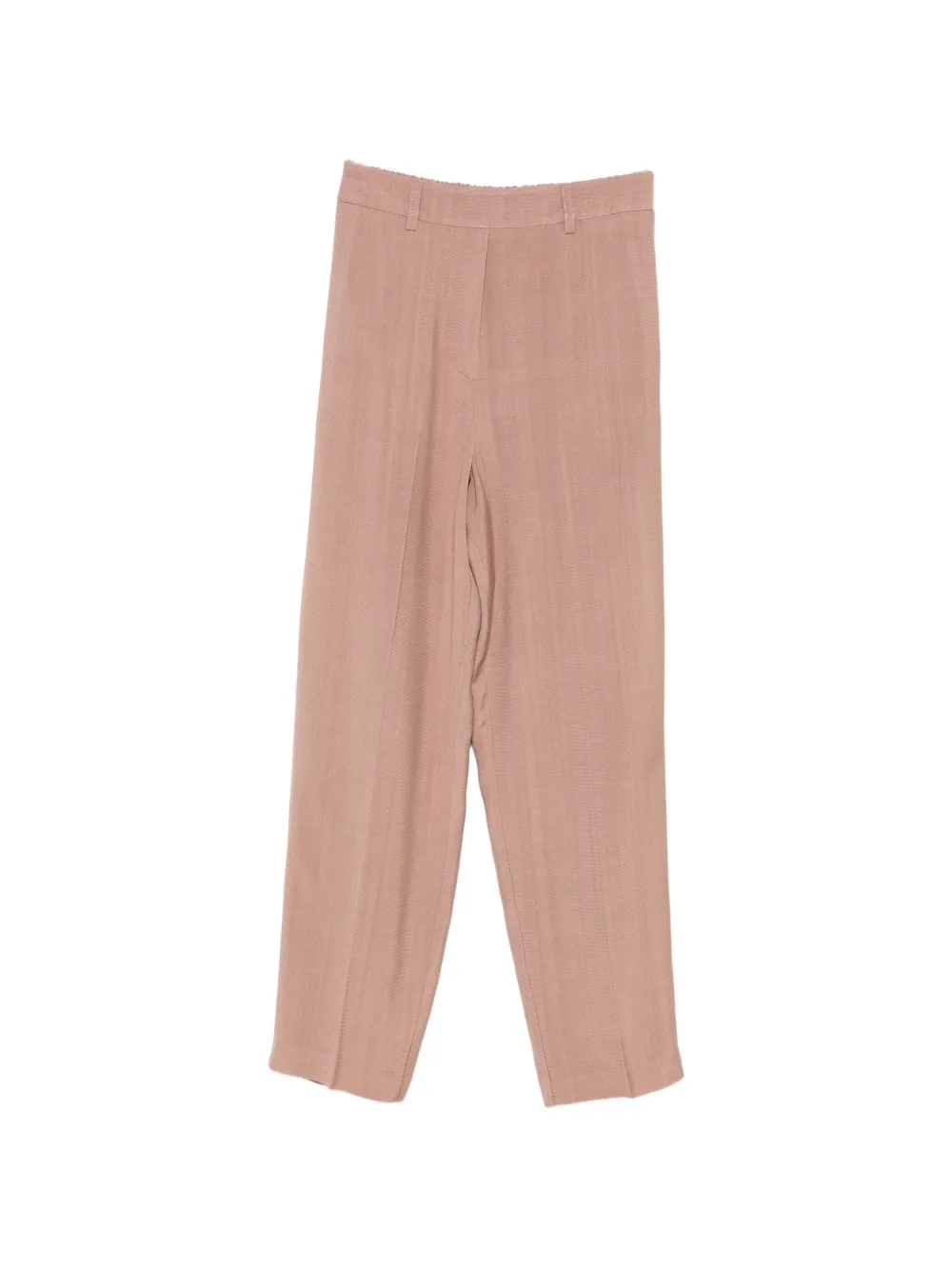 CARLA G. pressed-crease straight-leg trousers - Marrone