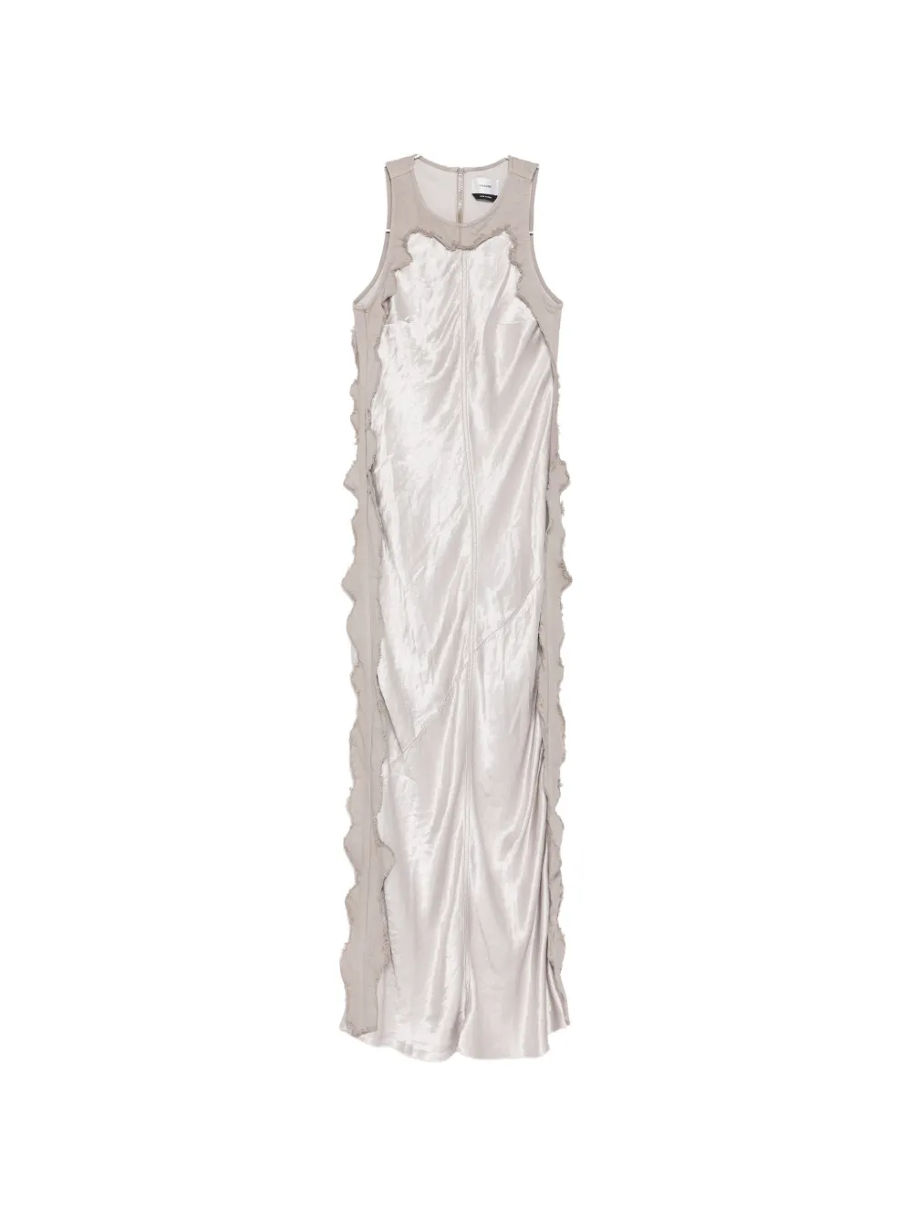 Haikure Toto frayed-edge dress - Argento