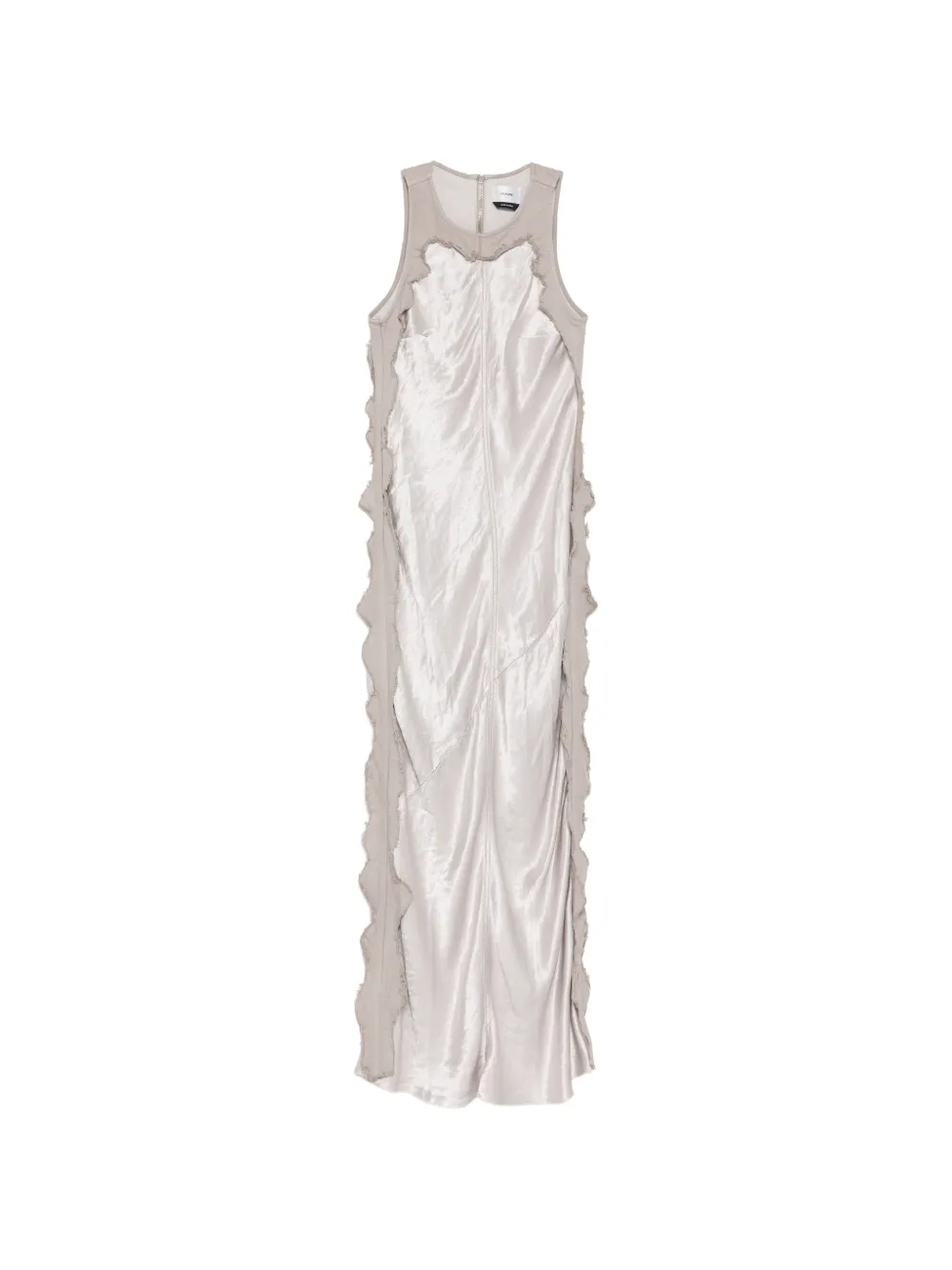 Haikure Toto frayed-edge dress - Argento