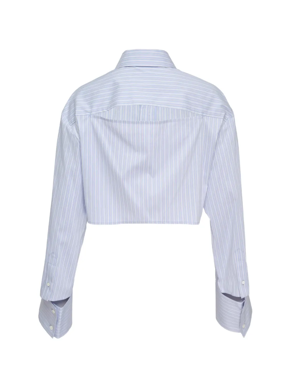  We11done Camisa Corta A Rayas - Azul 