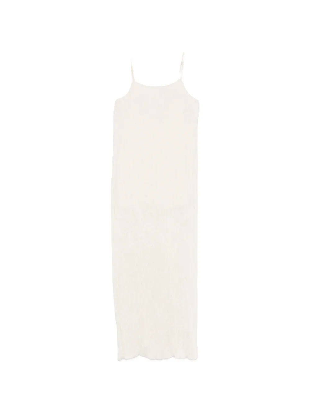 RAME crinkled-finish spaghetti-strap dress - Toni neutri