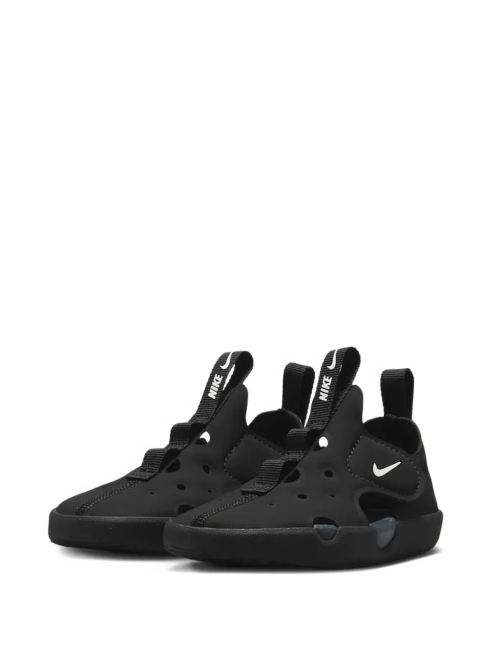 Nike Kids Sunray Protect 4 sandalen met uitgesneden details Zwart