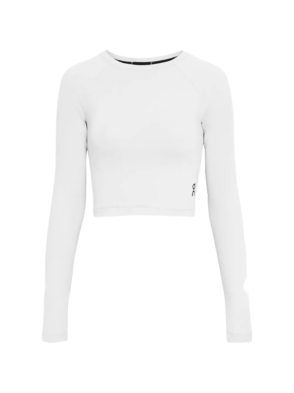 On Studio cropped long-sleeve T-shirt - Bianco