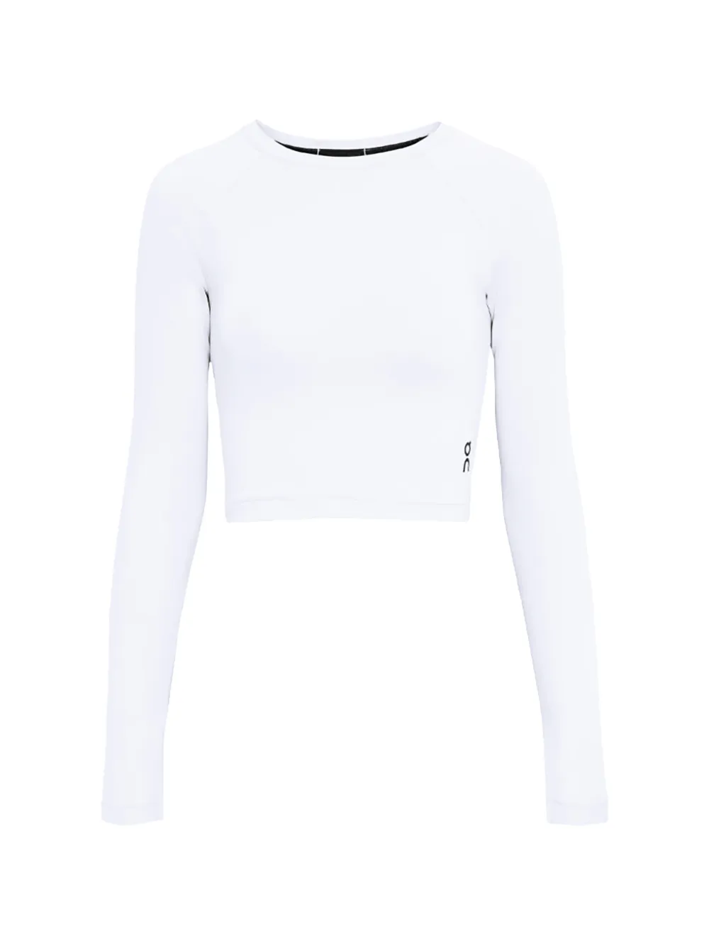 On Studio cropped long-sleeve T-shirt - Bianco