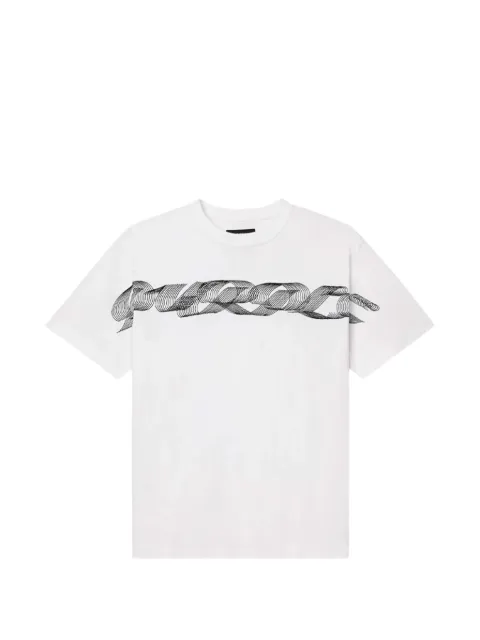 Purple Brand playera con listón estampado