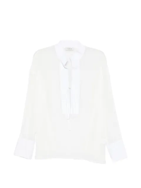 RAME tie-fastening sheer blouse