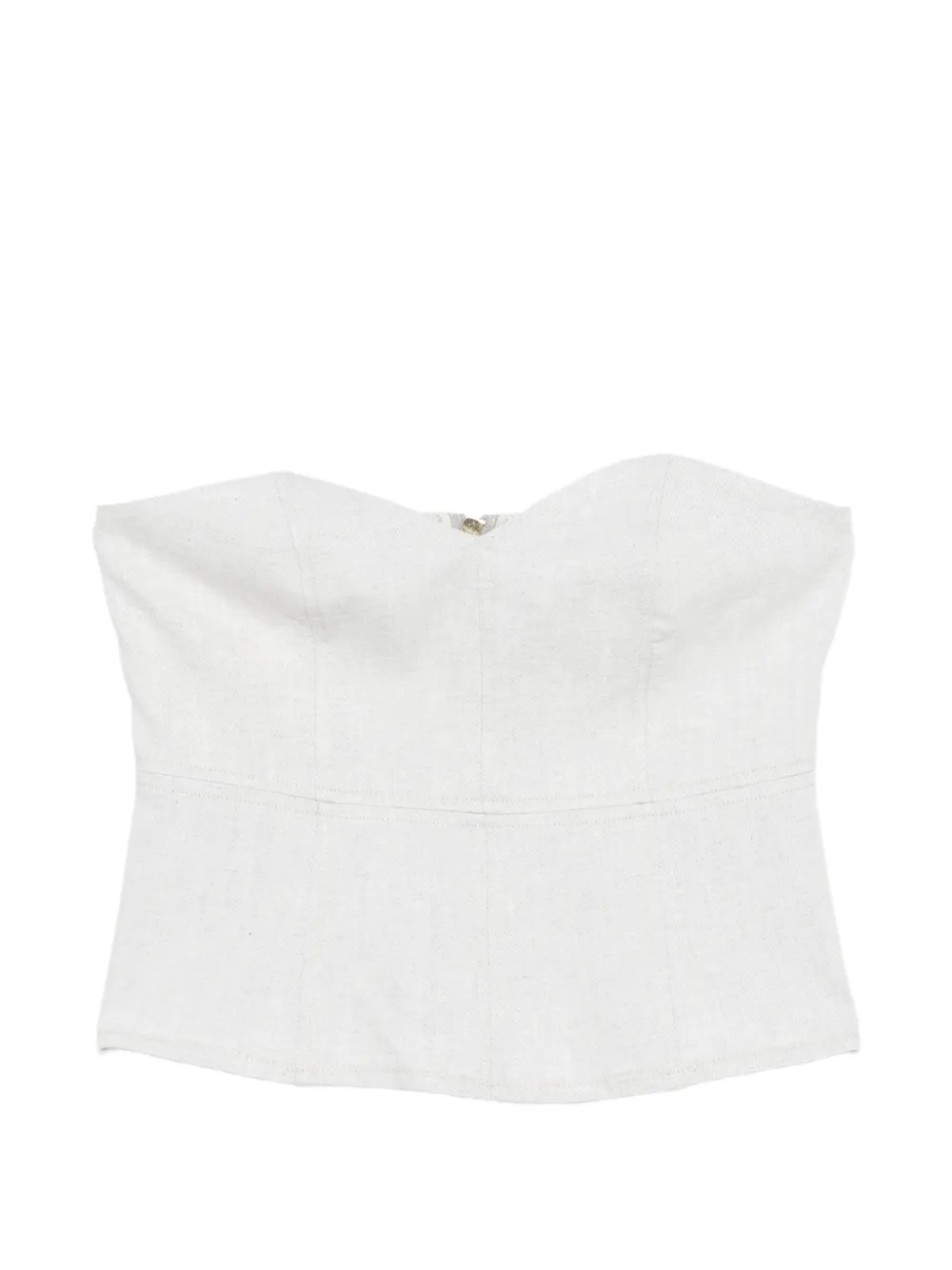 RAME sweetheart-neck strapless top - Grigio