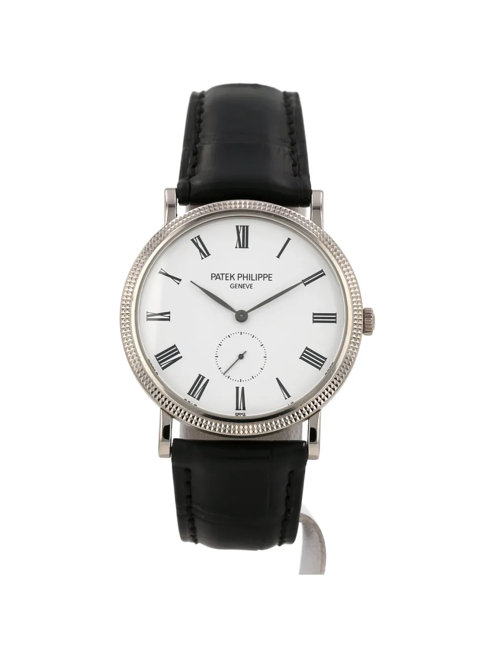 Pre-owned Patek Philippe 2014 Calatrava 36mm Watch In White