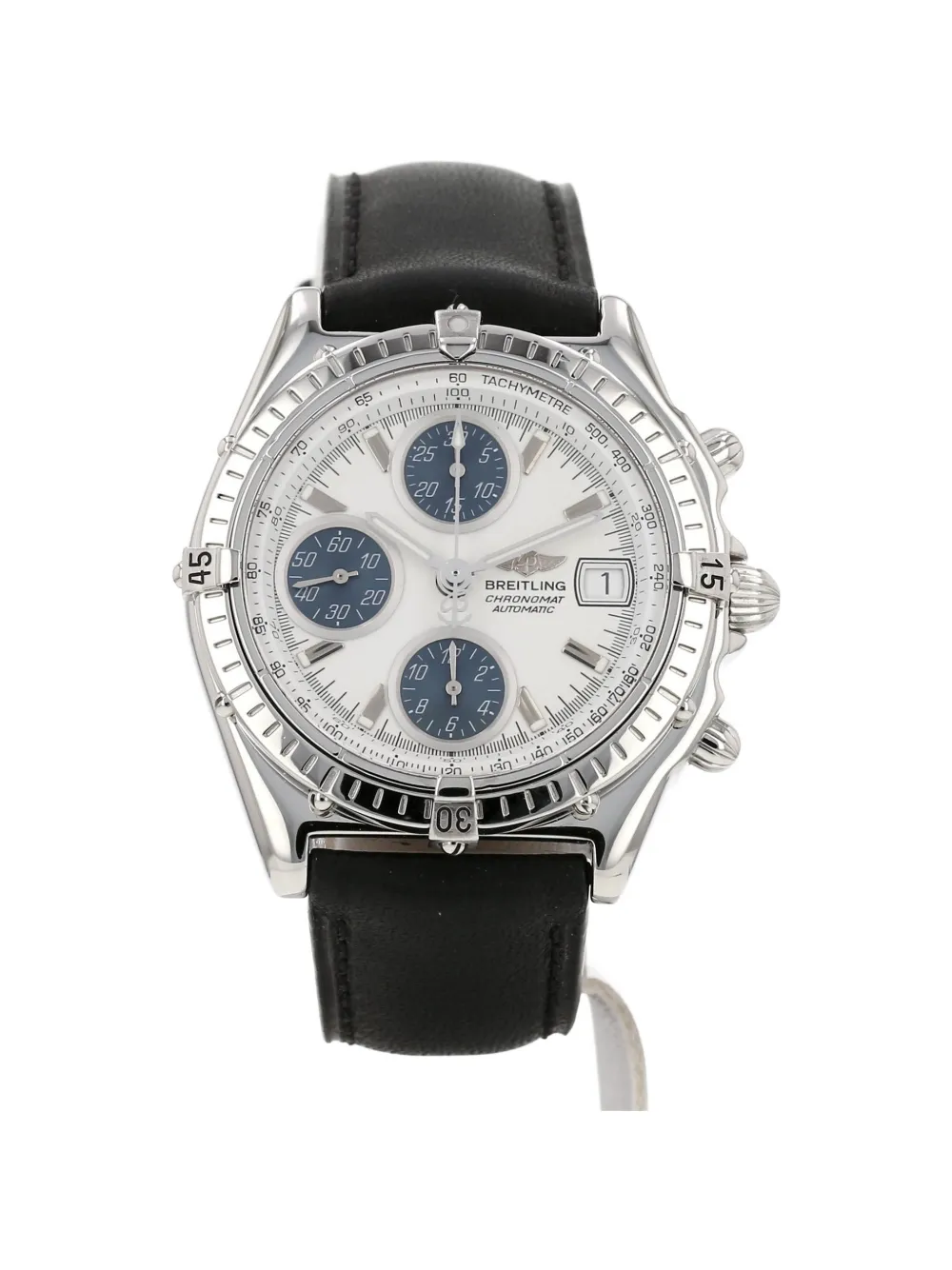 Pre-owned Breitling 1990s Chronomat 39mm Watch In White