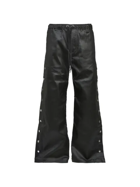 BREATH press-stud wide-leg trousers