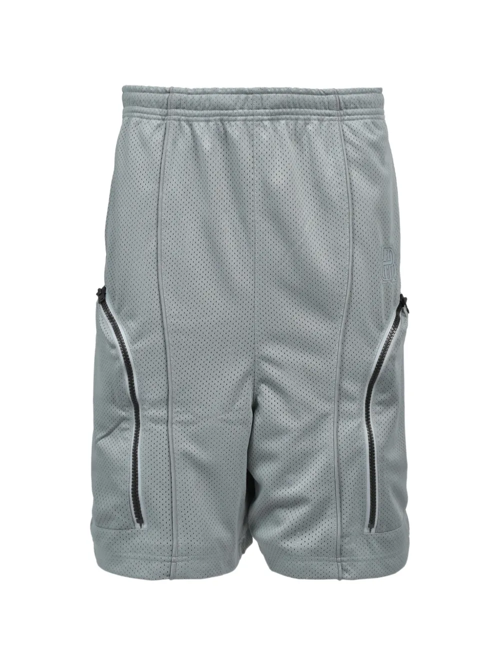 BREATH mesh zip-pocket shorts - Grigio