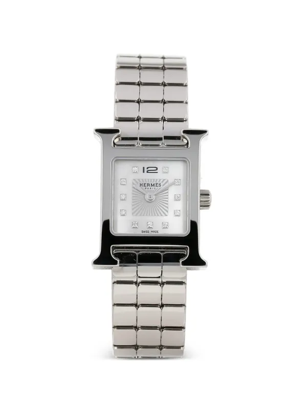 Hermès Pre-owned 2025 Heure H 20mm Watch in White