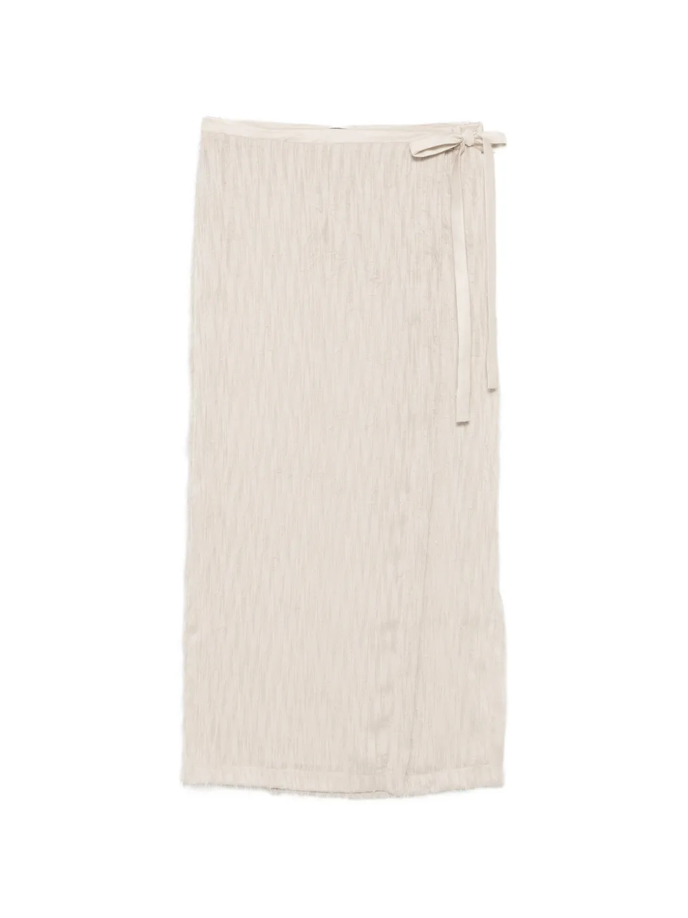 RAME fringed wrap skirt - Toni neutri