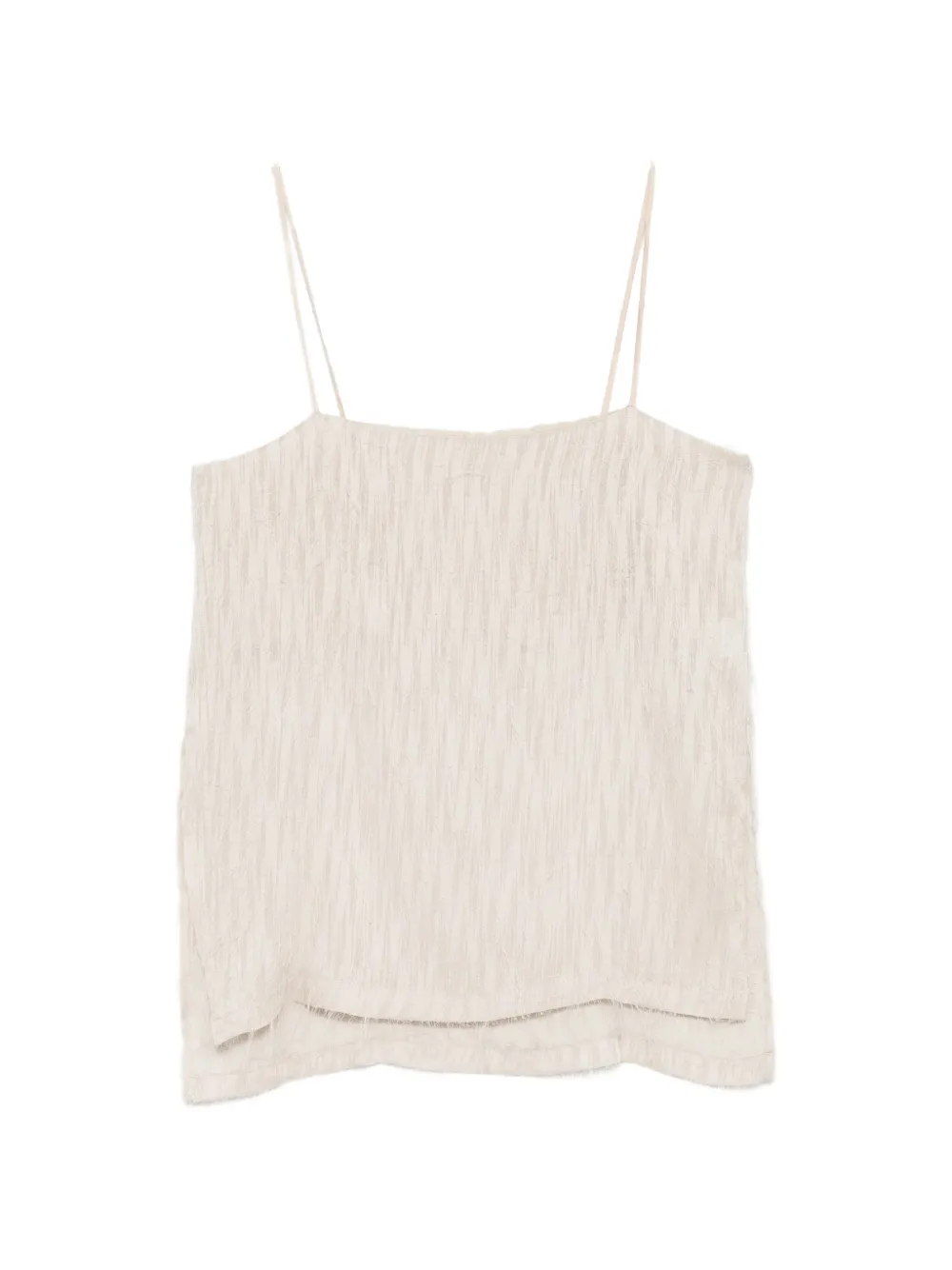 RAME frayed spaghetti-strap top - Toni neutri