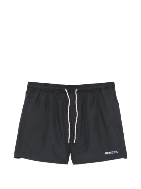 Sundek logo-patch swim shorts