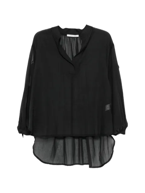 PHILIA LOFT blusa con cierre de lazo