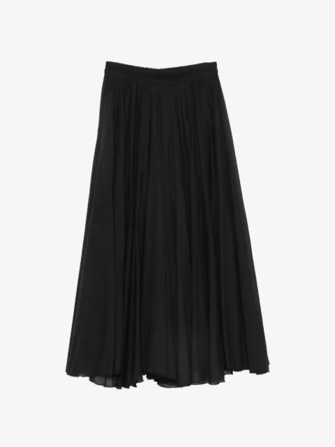 PHILIA LOFT pleated elasticated-waist midi skirt