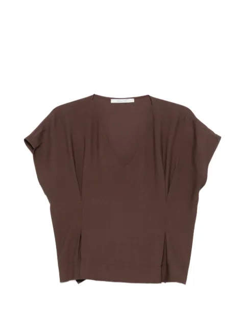 PHILIA LOFT V-neck short-sleeve blouse