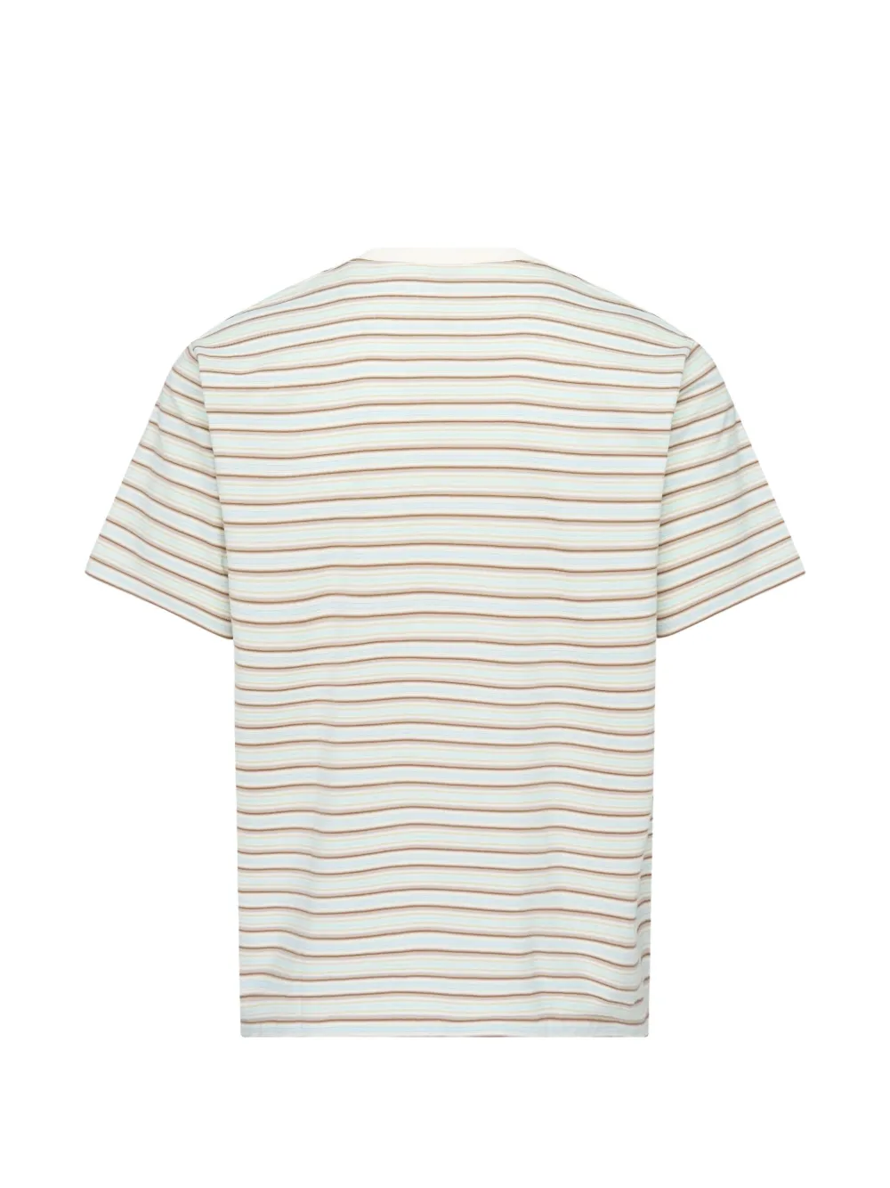 Auralee Gradient-stripe Jersey T-shirt In Neutral