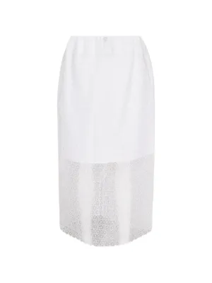 Issey Miyake Shadow Study Pleated Maxi Skirt | White | FARFETCH