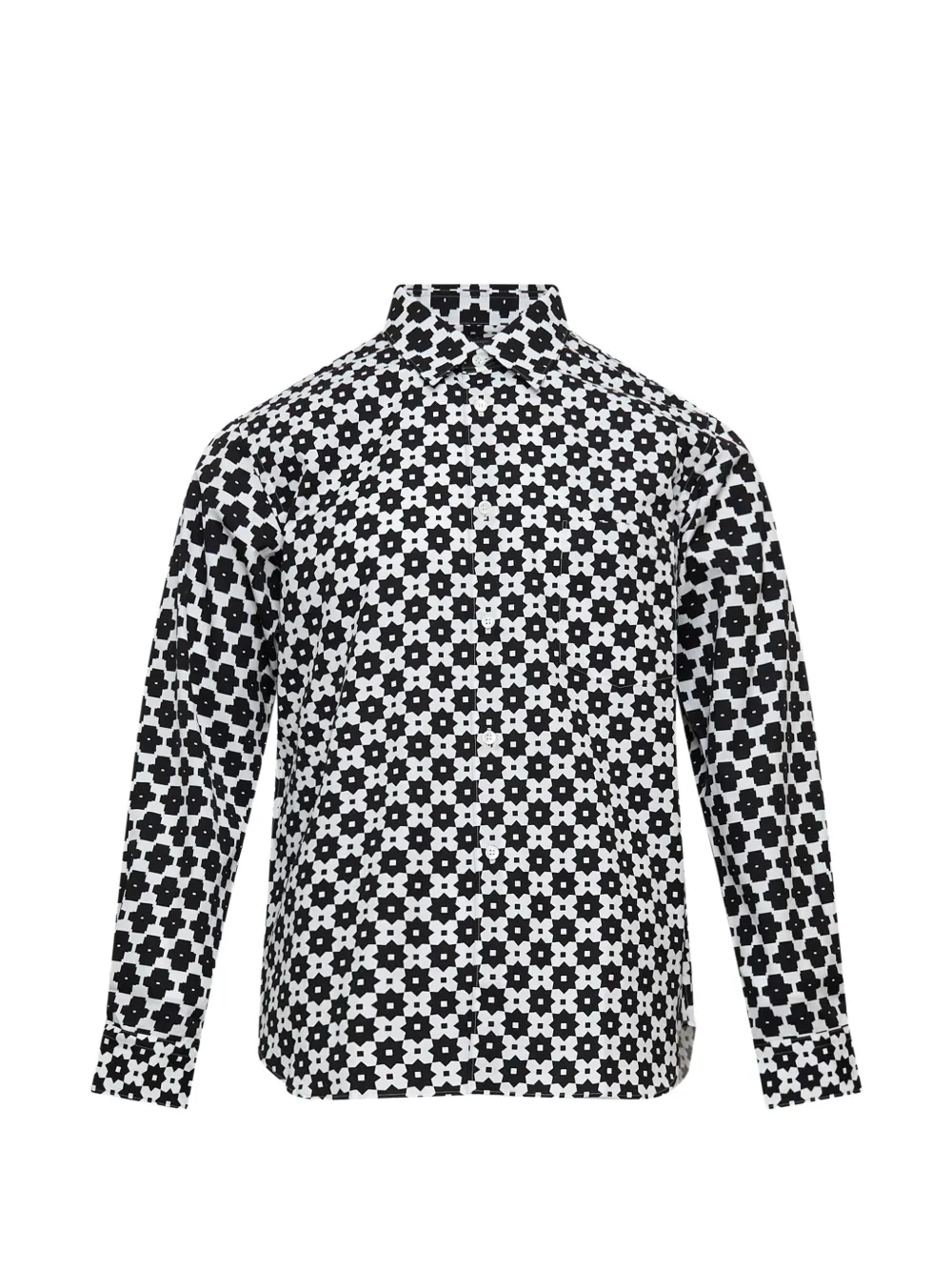Comme des Garçons Homme Plus printed long-sleeve shirt - Black