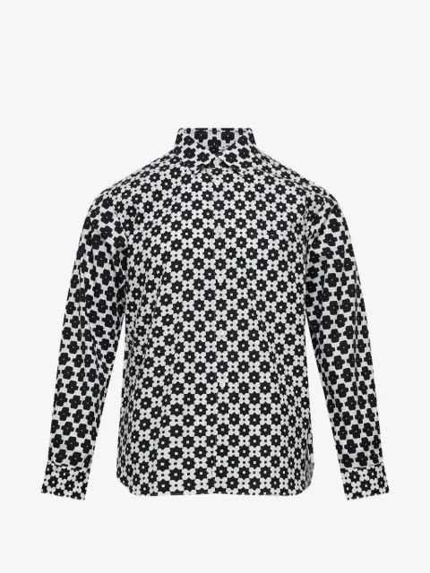 Comme des Garçons Homme Plus geometric-print long-sleeve shirt