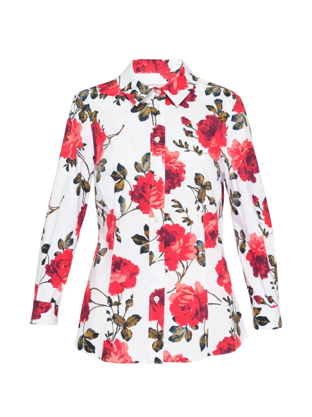 Carolina Herrera Ana floral-print shirt - Bianco