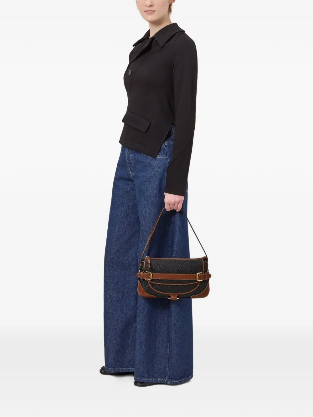 Mulberry Lennox schoudertas Zwart