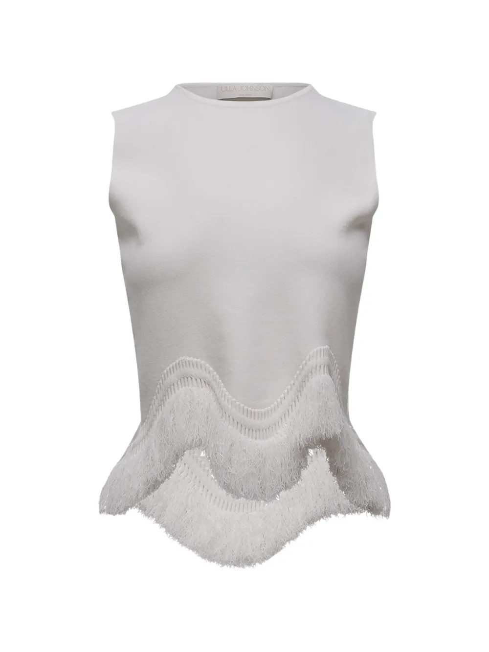 Ulla Johnson Koa fringed-trim top - Bianco