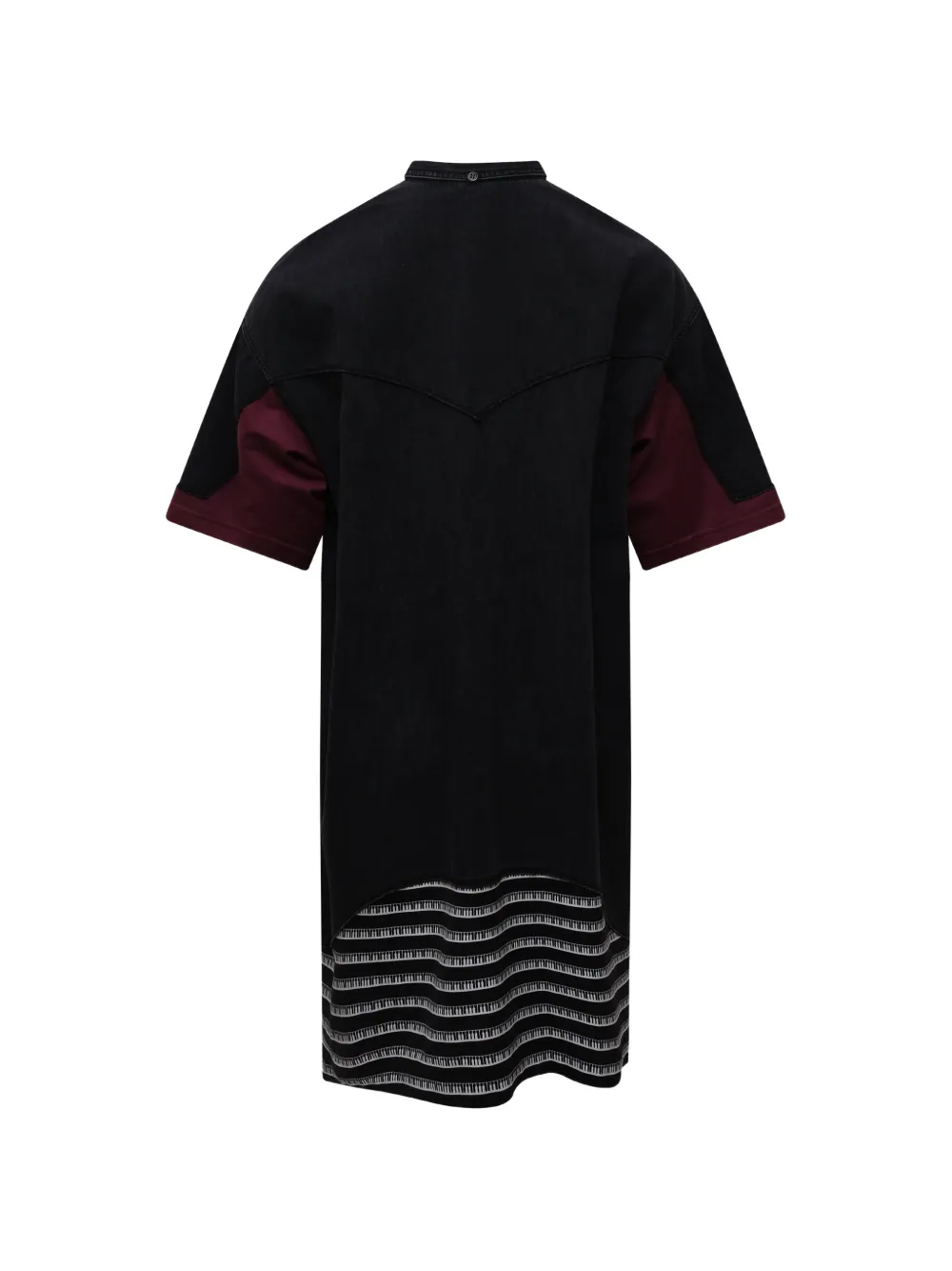 Undercover Blousejurk met gestreepte afwerking Zwart