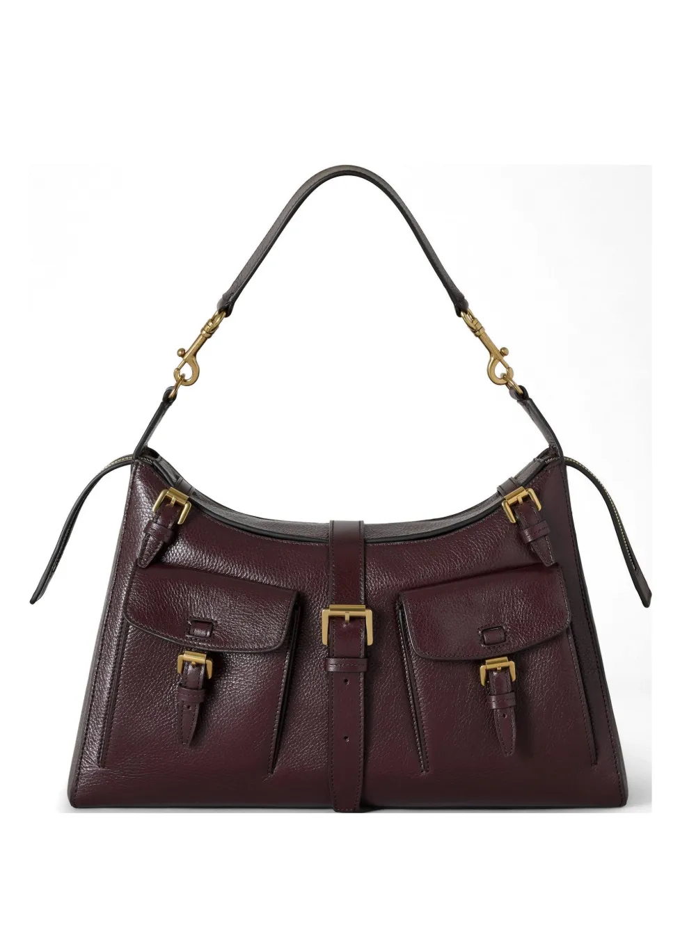 Mulberry Roxanne buckle-detail shoulder bag - Marrone