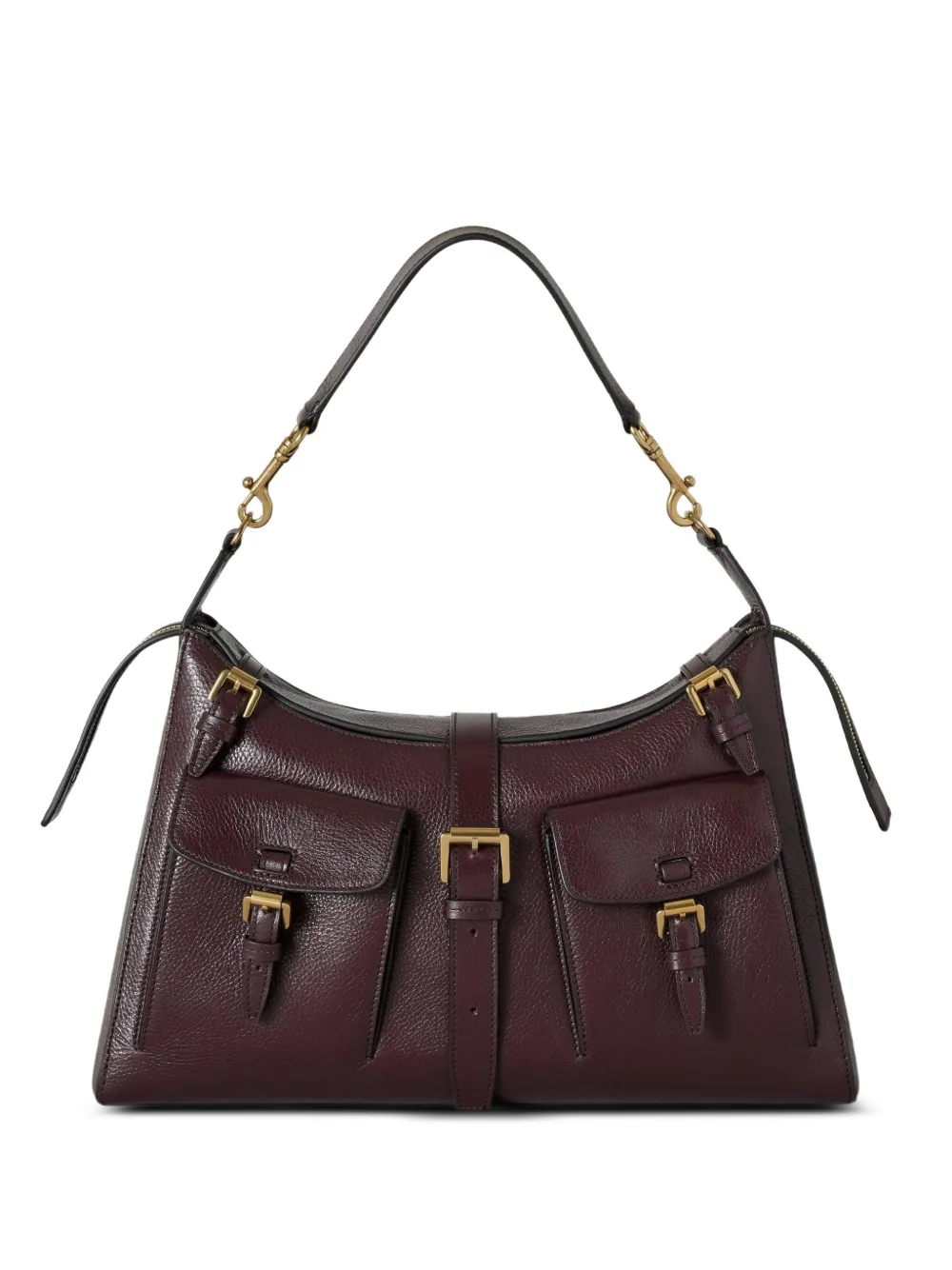 Mulberry Roxanne buckle-detail shoulder bag - Marrone