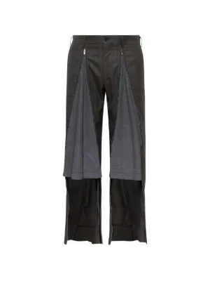 Comme Des Garçons Homme Plus ジップトリム パンツ | ブラック