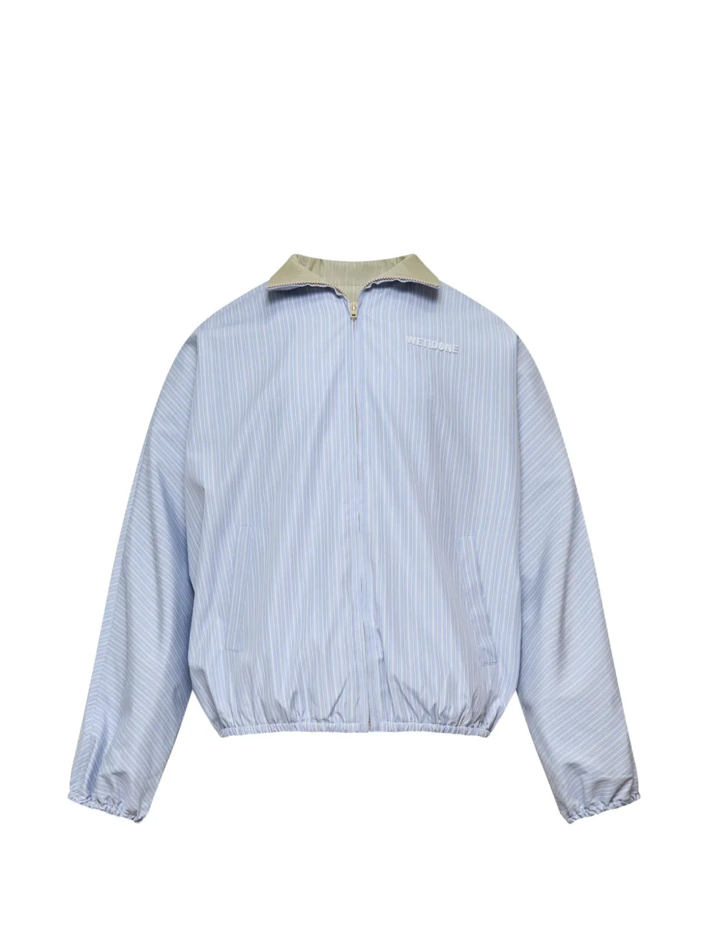 We11done striped dolman jacket - Blu