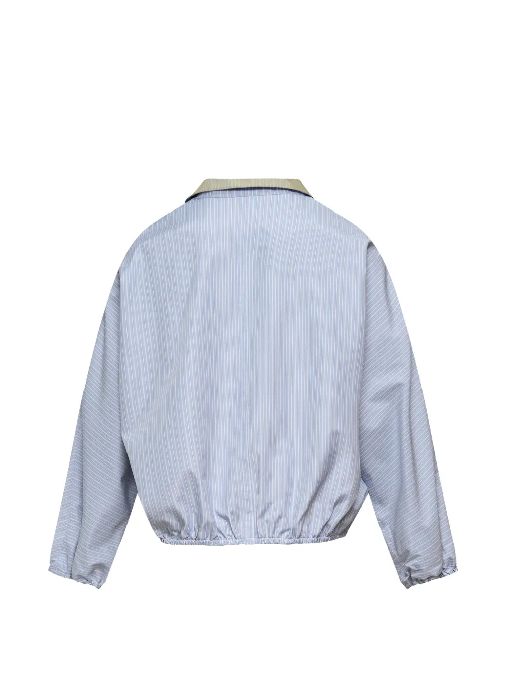 We11 Done Sky Striped Dolman Jumper In Blue