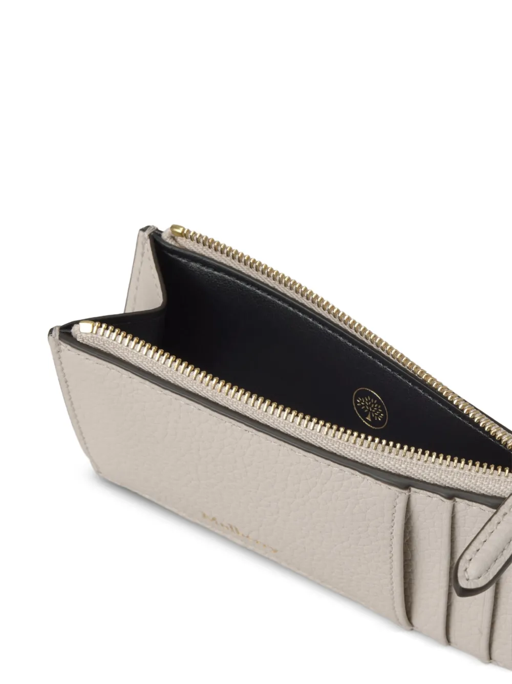 Mulberry Continental leren pasjeshouder Beige